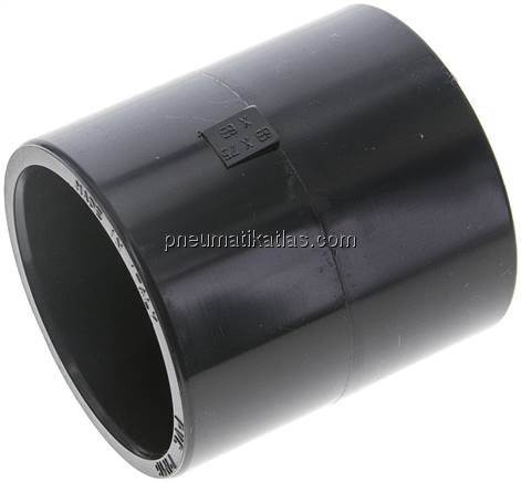 Klebemuffe, PVC-U, 63x75mm - 63mm