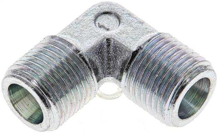 Winkel-Schneidringverschraubung 8 S (M16x1,5), ohne Mutter & Schneidring, Stahl 