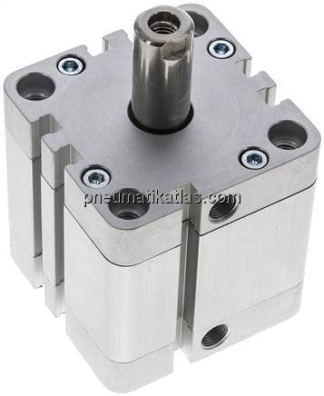 Kompaktzylinder, einfachwirkend, Kolben 50mm, Hub 25mm