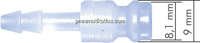 Exemplarische Darstellung: Steckerabmessungen