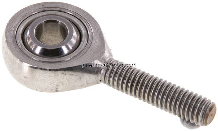 Gelenkkopf, Außengewinde M 6, Edelstahl