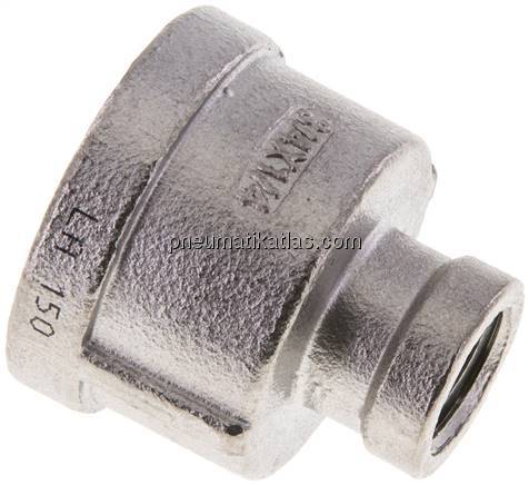 Rundmuffe NPT 3/4"-NPT 1/4", 1.4408