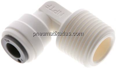 Winkel-Steckanschluss NPT 3/8"-1/4" (6,35 mm), IQS-LE (EPDM-Dichtung)