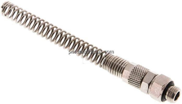 Gerade Drehverschraubung G 1/8"-6x4mm mit Knickschutz