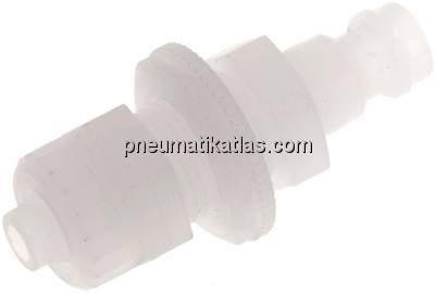 Schott-Kupplungsstecker (NW5) 8x6mm Schlauch, PVDF