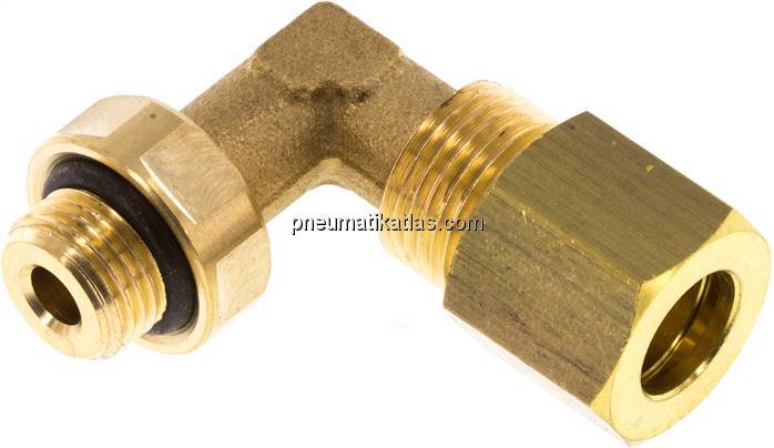 Winkel-Klemmringverschraubung G 1/8"-8 (M12x1)mm, Messing