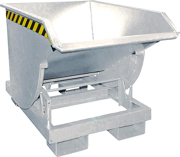 Kippbehälter BKM 500 l B820xT1550xH1045 mm vzk Tragkraft 2500kg mit Abrollsystem