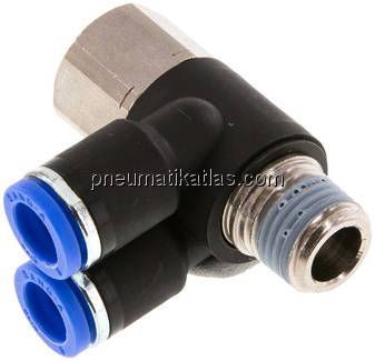 Y-Winkel-Steckanschluss, I/A R 1/4"-8mm, IQS-Standard