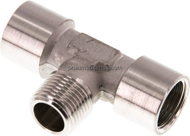 T-Einschraubstück G 3/8"(IG)-R 3/8"(AG), 1.4404