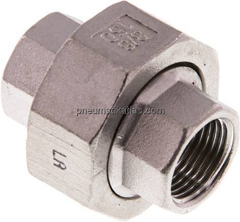 Verschraubung kon. dichtend Rp 3/8" (IG),1.4408