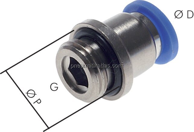 Exemplarische Darstellung: gerade Steckverschraubu