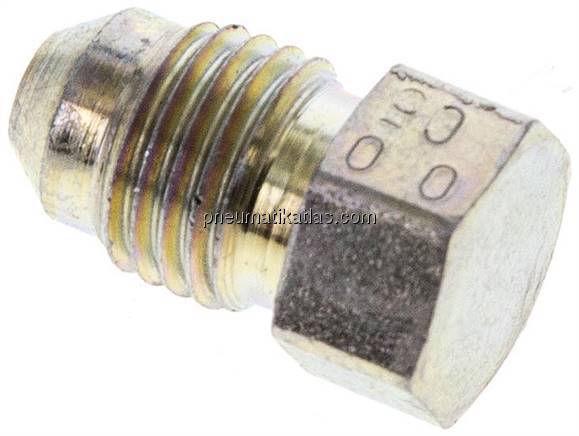 HD-Verschlussstopfen UNF 7/16"-20(JIC), Stahl verzinkt