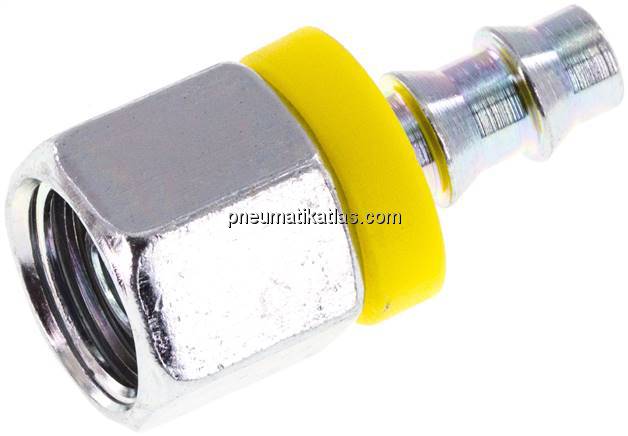 Steckanschluss 8 L Überwurfmutter, 6,4mm GSP-Schl.