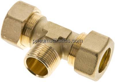 T-Klemmringverschraubung R 3/4"-22 (M30x1,5)mm, Messing