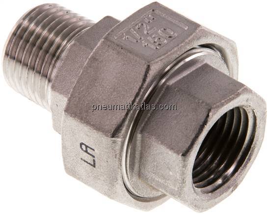 Verschraubung kon. dichtend, NPT 1/2"/NPT 1/2" (IG/AG)