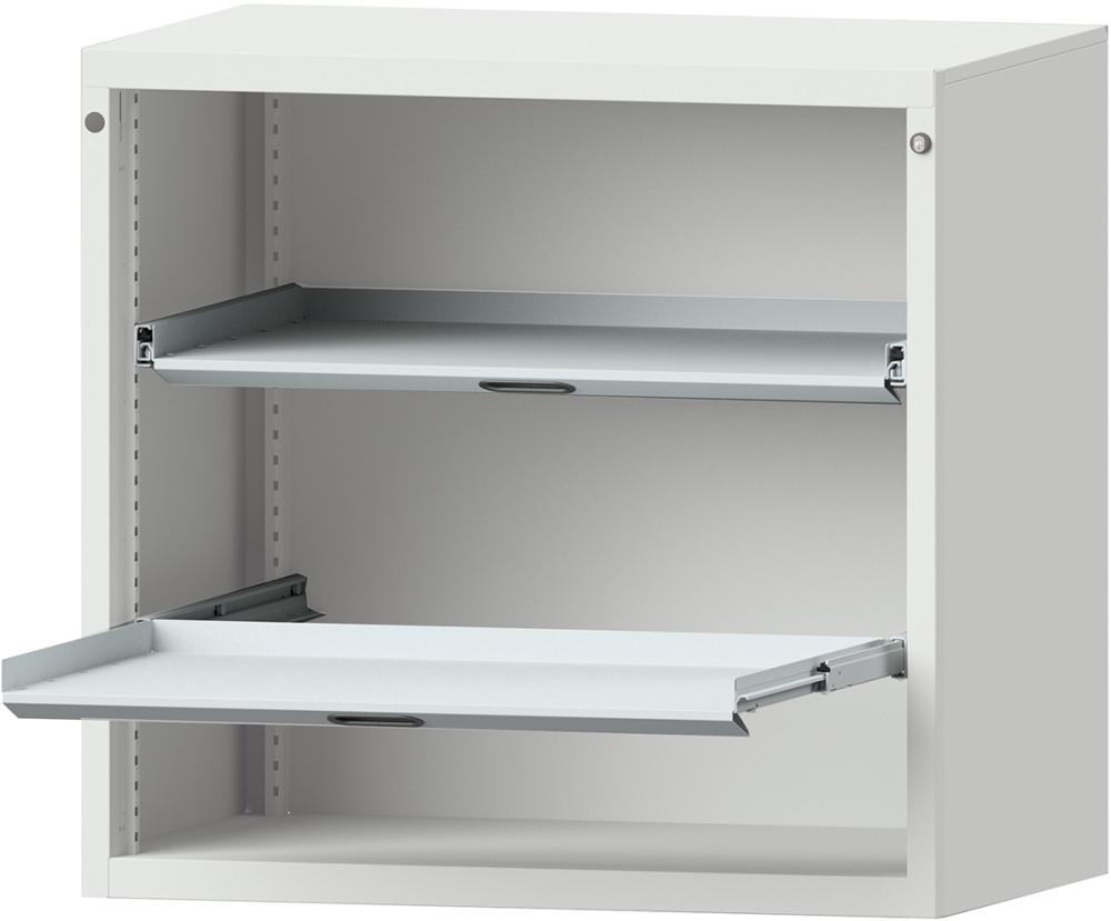 Auszugboden B900xT603mm RAL 7035 Traglast 200 kg