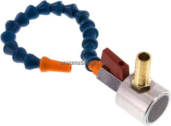 Gelenkschlauch, 1/4", Set mit Magnetfuß: 1 Gelenkschlauch (16 Module) mit Gewind