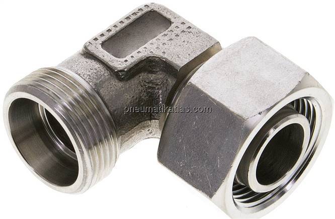 Einstellb. Winkel-Schneidringverschr. 18 L (M26x1,5), ohne Mutter & Schneidring,