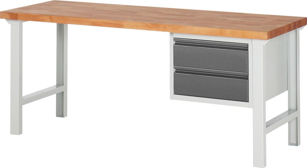 Werkbank Serie Basic 7 Modell 7125-1 B2000xT700xH840mm RAL7035/7016