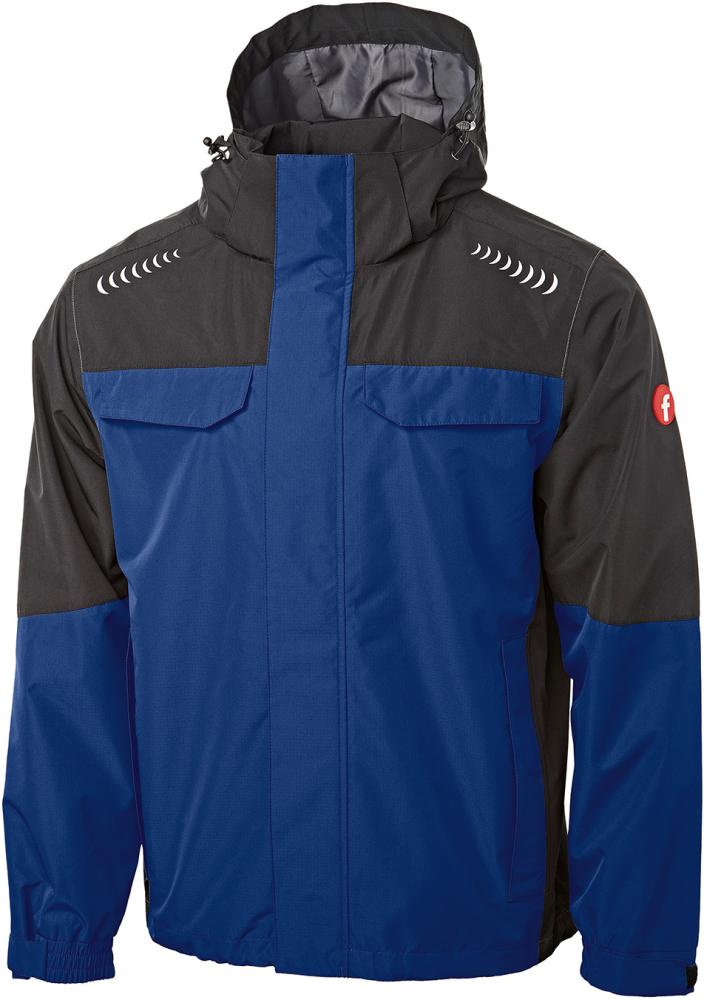 Regenjacke Plus kornblau/schwarz Gr. 4XL Fortis Elements