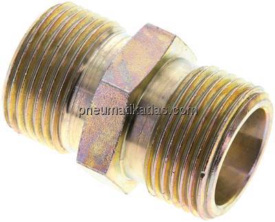 Doppelnippel (nach DIN 8537 / DIN 20036) G 1", Stahl / Temperguss