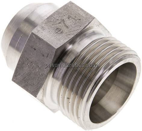 Gerade Anschweißverschraubung 20 S (M30x2), ohne Mutter & Schneidring, 1.4571