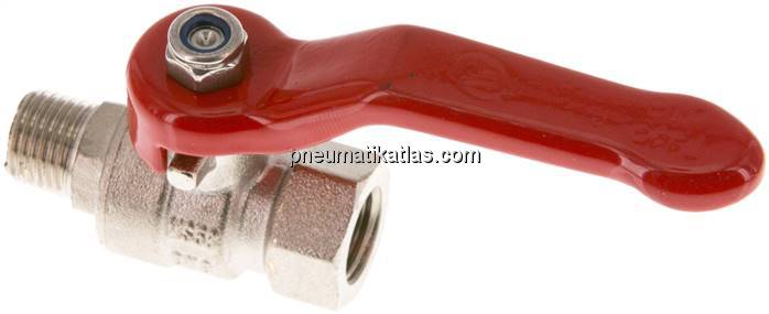 Messing-Kugelhahn, Eco-Line, R 1/4" / Rp 1/4", 0 - 25bar