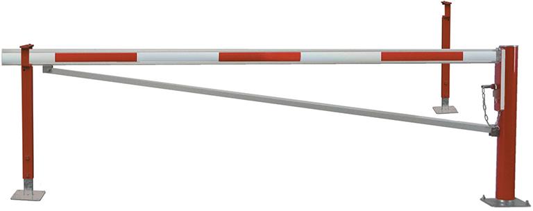 Wegesperre drehbar lack. 6,0 m li.W. Betonieren