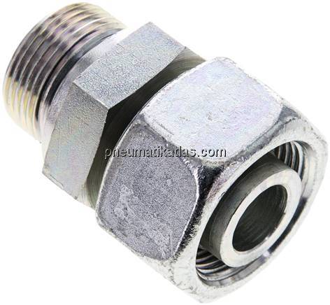 Einstellb. Schneidringverschr. M 33x2-25 S, Stahl verzinkt