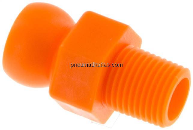 Gelenkschlauch, 1/4", Gewindestück R 1/8"