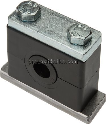 Exemplarische Darstellung: Rohrschelle mit Elastom