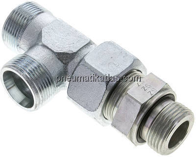 Einstellb. L-Schneidringverschraubung G 1"-25 S (M36x2), ohne Mutter & Schneidri