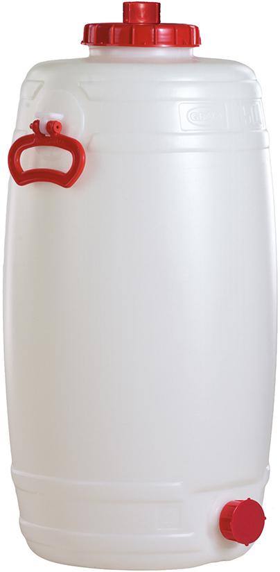 Fass 50 l H 735 mm D 330 mm weiß