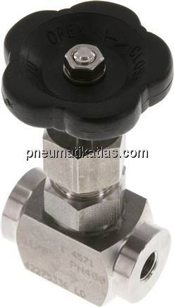 Nadel-Absperrventil, 1.4571, G 1/8", 0 - 400bar