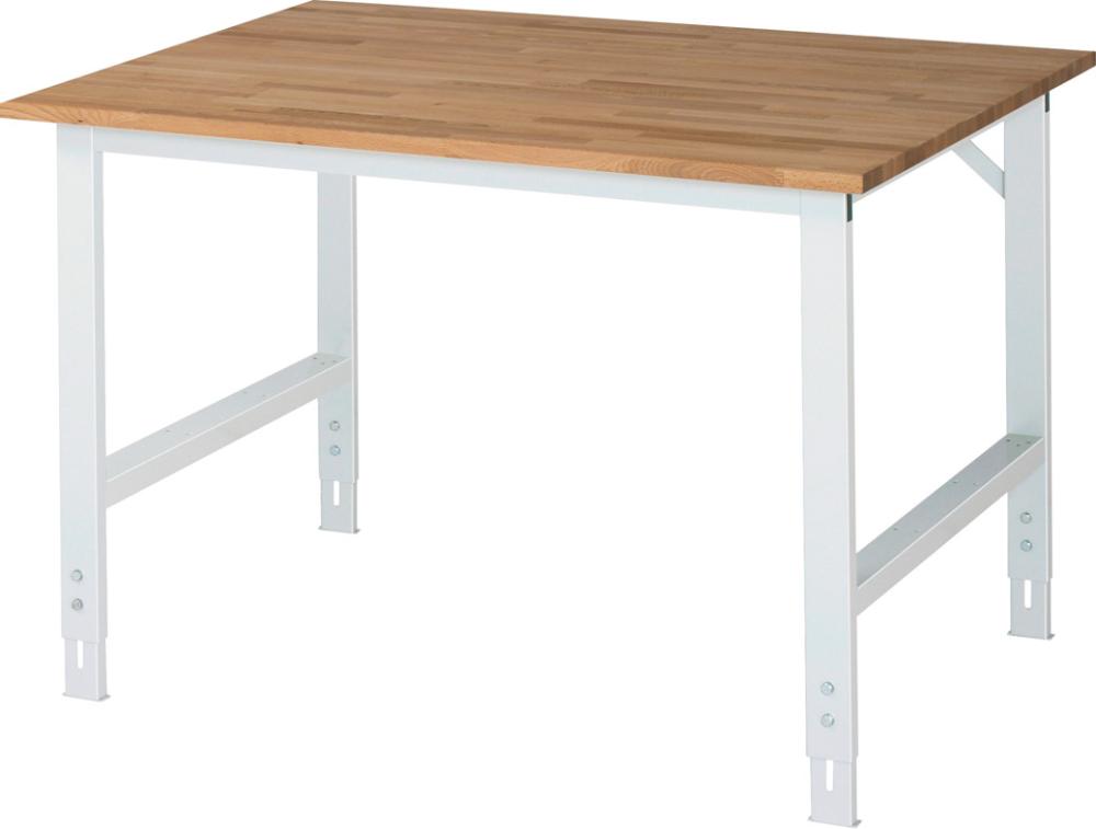 Arbeitstisch Tom - Buche-Platte B1250xT1000xH760- 1080mm Buche-Massiv-Platte