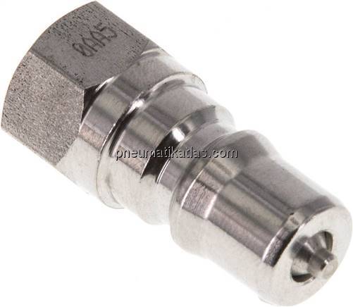 Hydraulikkupplung ISO 7241-1B, Stecker, G 1/8"(IG),Edelstahl