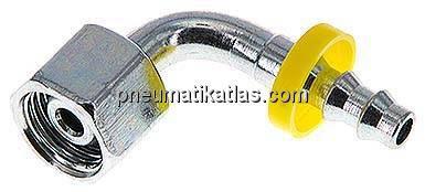 90°-Steckanschluss 10 L Überwurfmutter, 6,4mm GSP-Schl.