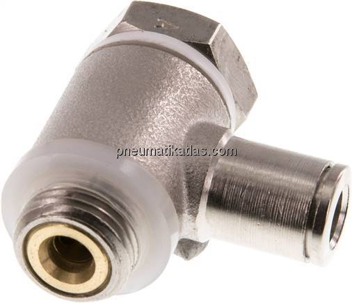 Winkel-Drosselrückschlagventil G 1/4"-6mm,zuluftregelnd