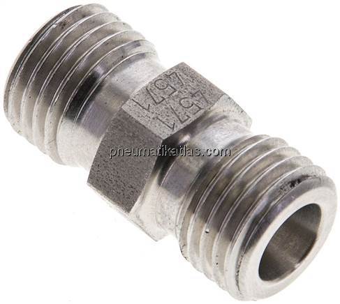 Gerade Schneidringverschraubung 6 S (M14x1,5), ohne Mutter & Schneidring, 1.4571