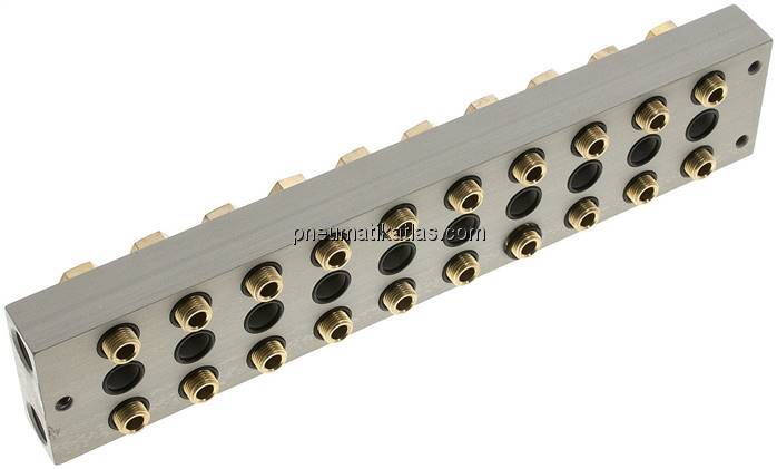 P-R-S-Leiste inkl. Hohlschrauben und Dichtungen für Ventilbaureihe M04 / P04