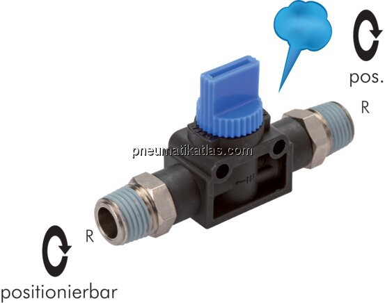 Exemplarische Darstellung: 3/2-Wege Absperrventile