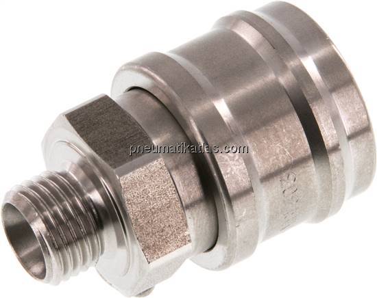 Kupplungsdose (NW7,2) G 1/4"(AG), Edelstahl