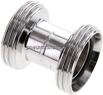 Doppelnippel (Milchgewinde) Rd 58 x 1/6"-Rd 58 x 1/6"