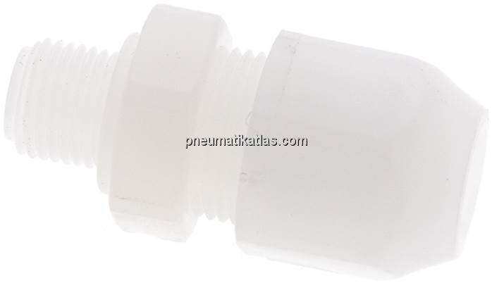Gerade Verschraubung G 1/8"-8x6mm, PVDF (FDA)