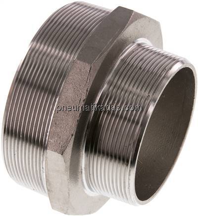 Doppelnippel R 4"-R 3", 1.4408