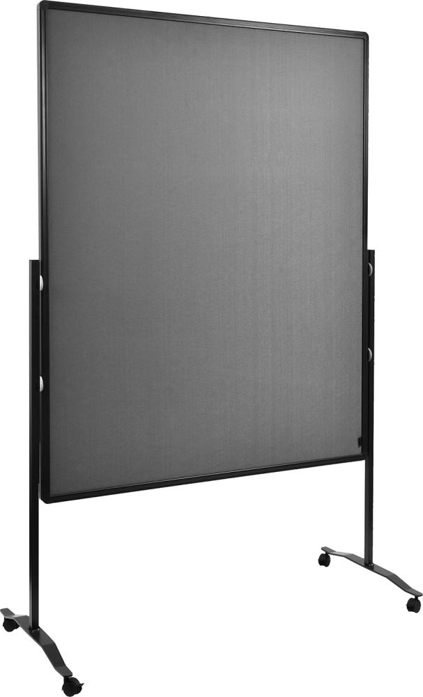 Moderationswand PREMIUM plus mobil Textil grau