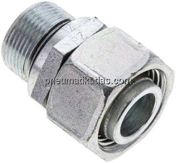 Einstellb. Schneidringverschr. M 26x1,5-22 L, Stahl verzinkt