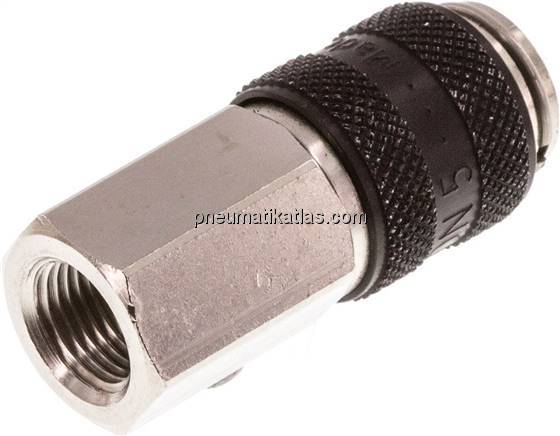 Kupplungsdose (NW5) G 1/8"(IG), Messing vernickelt