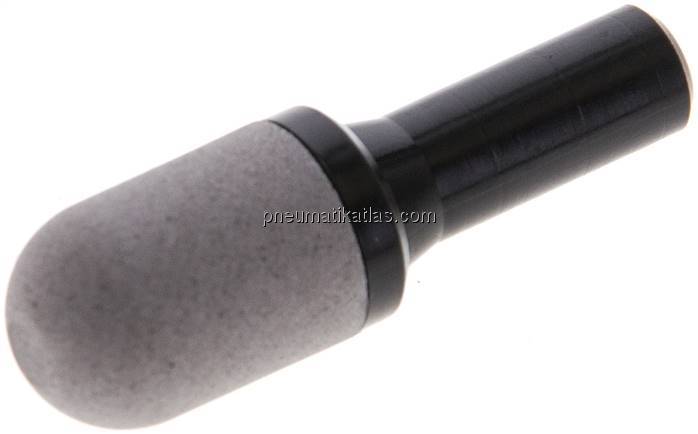 Steck-Schalldämpfer aus gesintertem Kunststoff, 8mm