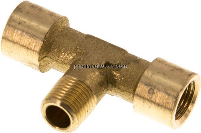T-Einschraubstück G 1/8"(IG)-R 1/8"(AG), Messing